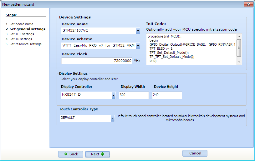 Set General Settings