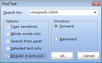 Regular expressions