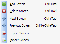 Screen Menu