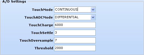 Configure FT800, FT810 and FT812 ADC