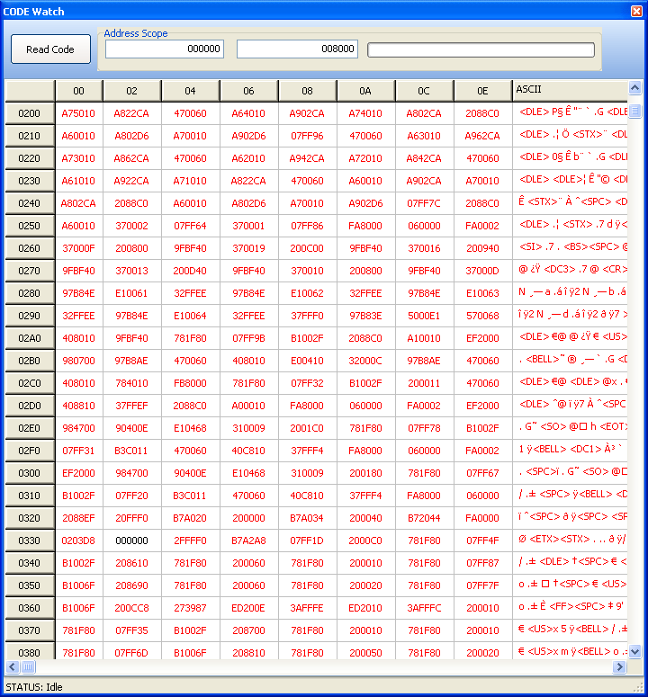 Code Watch Window