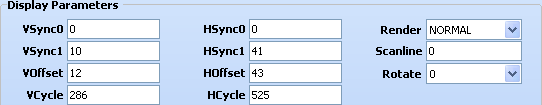 FT8xx Display Parameters