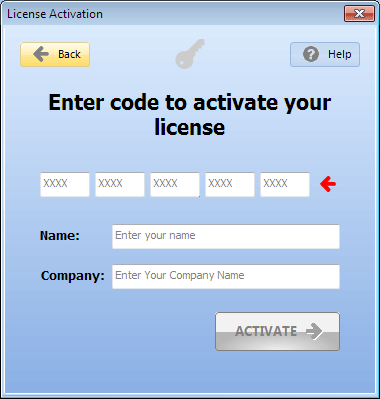 Choose license type