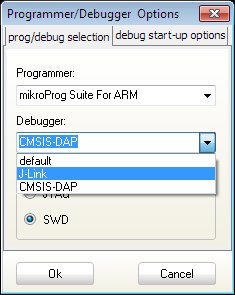 Debugger Selection