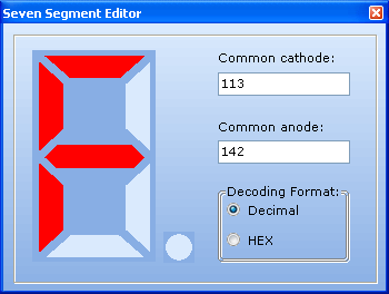 Seven Segment Editor