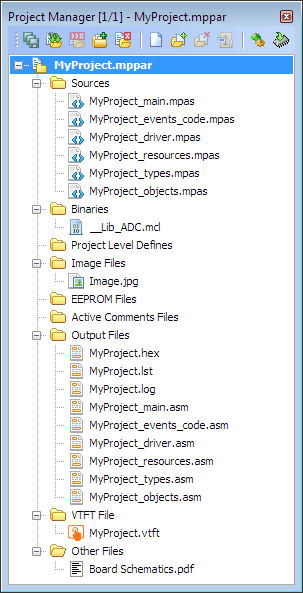 Add/Remove Files from Project