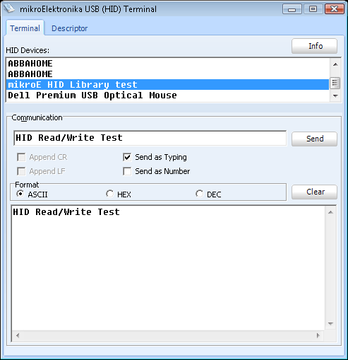 HID Terminal