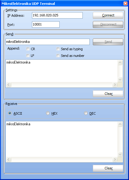 UDP Terminal