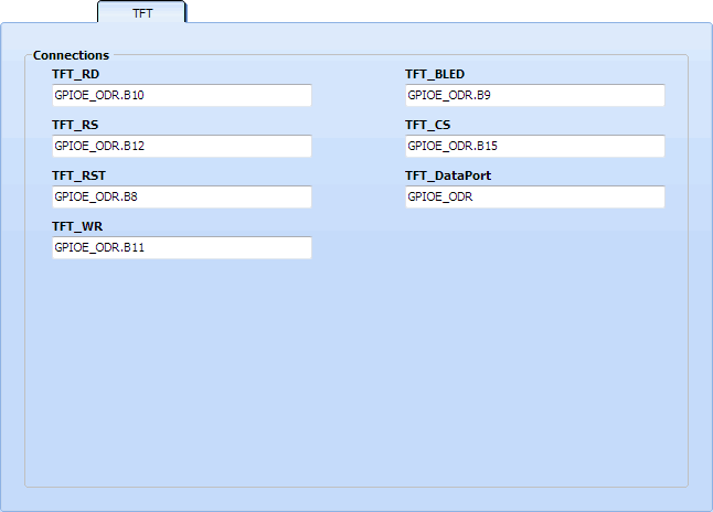 TFT Module Connections