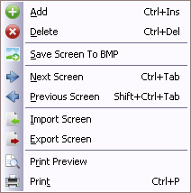 Screen Menu