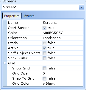 Screens Section