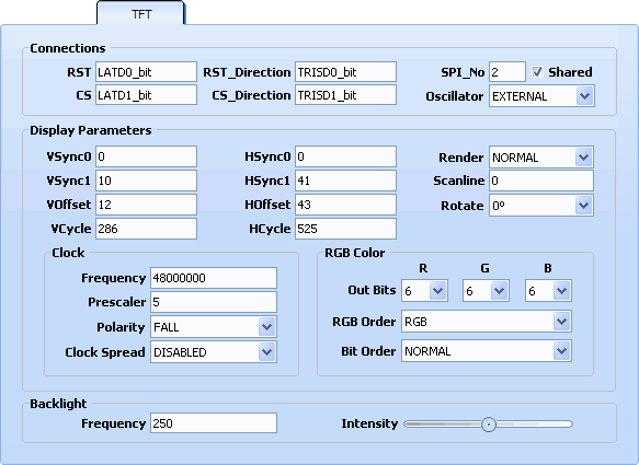 FT8xx Module Connections